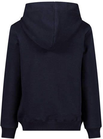 Esprit hoodie + T-shirt met logo donkerblauw wit Sweater Ecru Meisjes Katoen Capuchon 104-110 - Foto 3