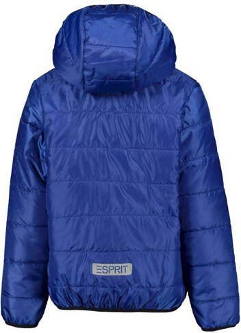 Esprit jas hardblauw Jongens Polyamide Capuchon Effen 140