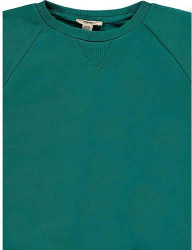 Esprit longsleeve groen Jongens Katoen Ronde hals Effen 116-122 - Foto 2