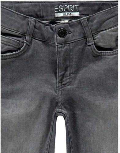 Esprit regular fit jeans grey dark wash Grijs Meisjes Stretchdenim Effen 128 - Foto 2