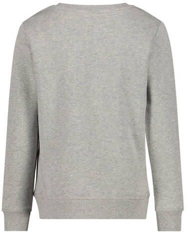 Esprit sweater met logo grijs melange Logo 128 | Sweater van - Foto 2