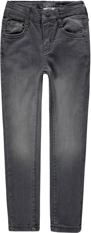 Esprit skinny jeans grey dark wash Grijs Jongens Stretchdenim Vintage 116