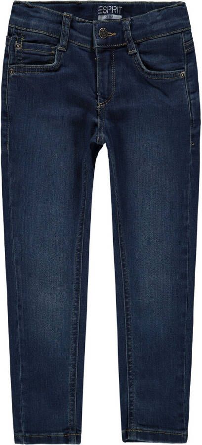 Esprit slim fit jeans blue medium wash Blauw Jongens Stretchdenim Effen 128