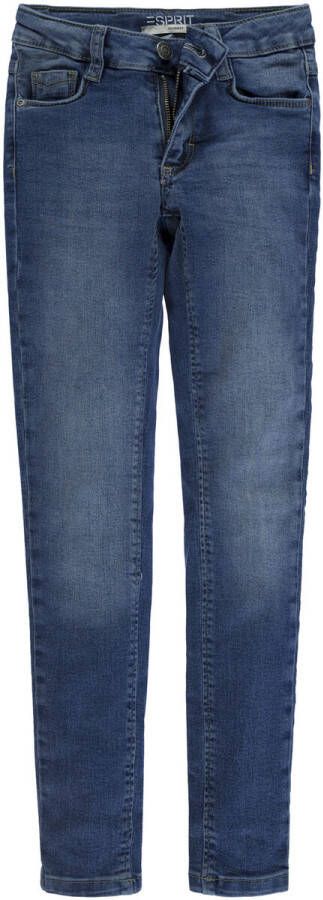 Esprit skinny jeans blue denim wash Blauw Meisjes Stretchdenim 104