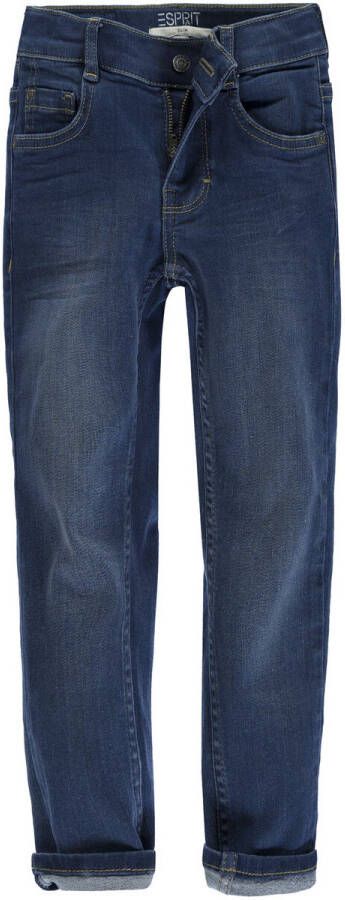 Esprit slim fit jeans blue dark wash Blauw Jongens Stretchdenim Effen 128