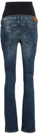 ESPRIT Maternity straight fit zwangerschapsjeans dark denim Blauw Dames Stretchdenim 42 32
