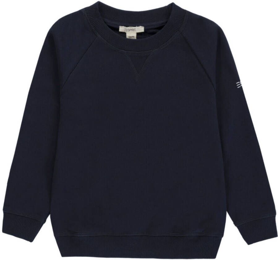 Esprit sweater donkerblauw Effen 128 | Sweater van