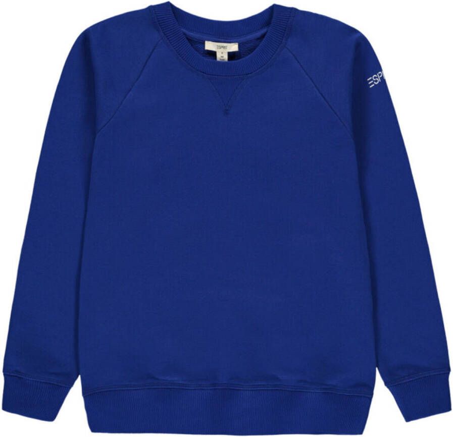 Esprit sweater blauw Effen 128 | Sweater van