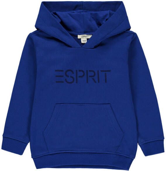 Esprit hoodie met logo hardblauw Sweater Logo 104-110