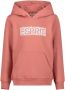 Esprit hoodie met logo zalmroze Sweater Meisjes Katoen Capuchon Logo 104-110 - Thumbnail 1