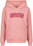 Esprit sweater met logo roze Meisjes Katoen Capuchon Logo 116-122 - Thumbnail 1