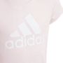 Adidas Sportswear T-shirt lichtroze wit Meisjes Katoen Ronde hals Logo 164 - Thumbnail 7