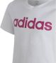 Adidas Sportswear T-shirt met logo wit roze Meisjes Katoen Ronde hals Logo 170 - Thumbnail 4