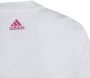 Adidas Sportswear T-shirt met logo wit roze Meisjes Katoen Ronde hals Logo 170 - Thumbnail 5