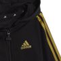 Adidas Sportswear trainingspak zwart goud Joggingpak Polyester Capuchon 104 - Thumbnail 3