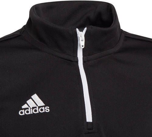 Adidas Performance junior voetbalshirt zwart Sport t-shirt Jongens Gerecycled polyester Opstaande kraag 116