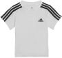 Adidas Sportswear joggingpak wit zwart Shirt + broek Katoen Reverskraag 104 - Thumbnail 2