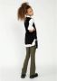 AI&KO high waist flared broek Tessine groen Meisjes Polyamide Effen 164 - Thumbnail 3