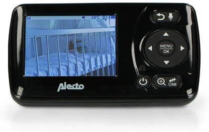 Alecto DVM71BK babyfoon met camera en 2.4' kleurenscherm Zwart