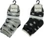 Apollo baby sokken set van 6 zwart wit grijs Jongens Katoen All over print 56-68 - Thumbnail 3