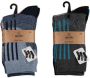 Apollo sokken set van 6 blauw Katoen Streep 23-26 - Thumbnail 3