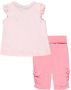 Bellybutton T-shirt + broek roze Meisjes Katoen Ronde hals Dierenprint 62 - Thumbnail 2