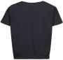 Blue Rebel T-shirt met logo zwart wit Meisjes Stretchkatoen Ronde hals 110 116 - Thumbnail 2