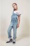 Blue Rebel tuinbroek holiday blue Blauw Meisjes Denim Vierkante hals Effen 158 - Thumbnail 2