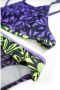 B.Nosy crop bikini B.Active paars zwart limegroen Meisjes Gerecycled polyamide 158 164 - Thumbnail 4