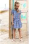 B.Nosy jurk B.Inspiring met all over print blauw multicolor Meisjes Polyester Ronde hals 146 152 - Thumbnail 3