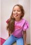 B.Nosy T-shirt B.Adorable met tekst donkerroze Meisjes Katoen (duurzaam) Ronde hals 116 - Thumbnail 4
