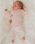 Born by Kiddo United gestreepte baby broek roze wit Meisjes Katoen Streep 56 - Thumbnail 2