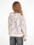 Calvin Klein hoodie met all over print zand lila Sweater Beige Meisjes Katoen (duurzaam) Capuchon 128 - Thumbnail 4