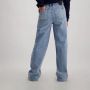 Cars wide leg jeans bleached damag Blauw Meisjes Katoen Effen 134 - Thumbnail 5
