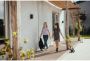 Cars jurk Axana met all over print en ruches paars - Thumbnail 4