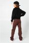 CoolCat Junior straight fit jeans Pixie bruin Meisjes Stretchdenim 122 128 - Thumbnail 4