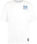CoolCat Junior T-shirt Eace CB met tekst wit blauw Jongens Katoen Ronde hals 122 128 - Thumbnail 5