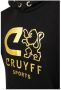 Cruyff hoodie Do zwart goud Sweater Katoen Capuchon Printopdruk 152 - Thumbnail 4
