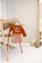 Dirkje newborn baby jurk + legging bruin lichtroze - Thumbnail 7