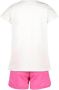Esprit T-shirt + short wit fuchsia Shirt + broek Roze Meisjes Stretchkatoen Ronde hals 128 - Thumbnail 2
