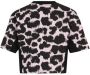 Fila cropped T-shirt zwart roze Meisjes Katoen Ronde hals Dierenprint 158 164 - Thumbnail 2