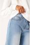Garcia wide leg jeans blauw Meisjes Stretchdenim Effen 128 - Thumbnail 4