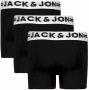 Jack & jones JUNIOR boxershort set van 3 zwart Jongens Stretchkatoen 128 - Thumbnail 4