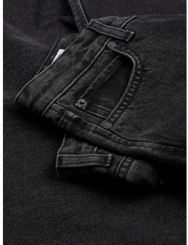 jack & jones JUNIOR loose fit jeans JJICHRIS JJICARPENTER black denim Zwart 128