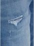 Jack & jones JUNIOR slim fit jeans bermuda JJIRICK stonewashed Denim short Blauw Jongens Stretchdenim 128 - Thumbnail 5