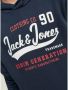 Jack & jones JUNIOR hoodie JJELOGO met logo donkerblauw Sweater Logo 128 - Thumbnail 5
