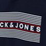 Jack & jones JUNIOR hoodie JJECORP met logo donkerblauw Sweater Logo 140 - Thumbnail 3