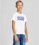 Jack & jones JUNIOR t-shirt set van 2 donkerblauw wit Jongens Katoen Ronde hals 128 - Thumbnail 13
