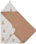 Jollein badcape 75x75cm Teddy Bear Handdoek badcape Beige Effen - Thumbnail 2