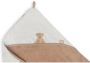 Jollein badcape 75x75cm Teddy Bear Handdoek badcape Beige Effen - Thumbnail 4